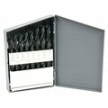 Forney 21-Piece Jobber Length Drill Bit Set, High Speed Steel HSS, 135 Degree Split Point 20218